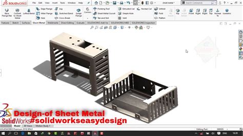 two different materials in one sheet metal part solidworks|solidworks sheet metal.